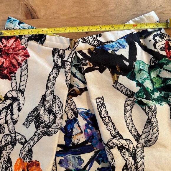 Tibi Tattoo Print Silk Skirt NWT Size 8 - Picture 8 of 10